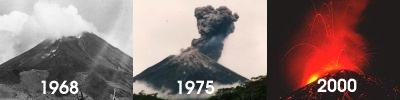 Erupciones del volc&aacute; arenal